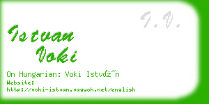 istvan voki business card